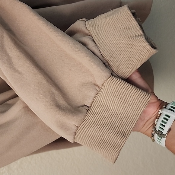 Trendy Queen Amazon 1/4 Zip Sweatshirt Khaki - Picture 5 of 12